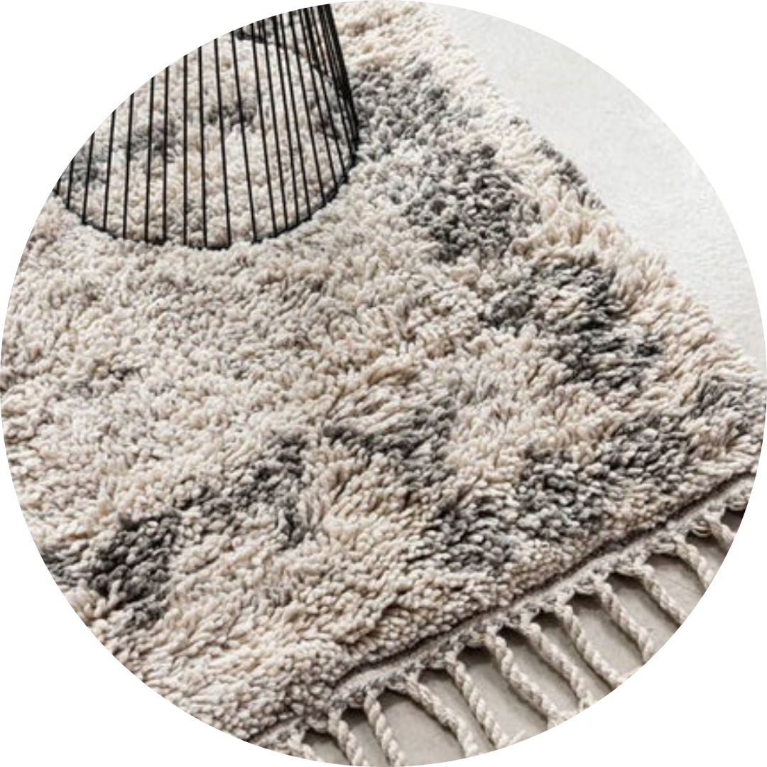 Berber vloerkleed met patroon