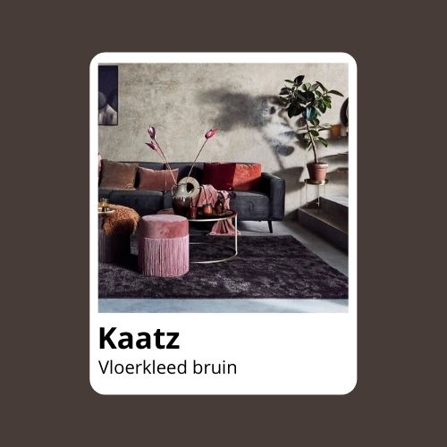 Bruin vloerkleed