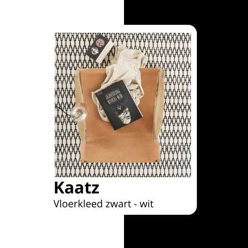 Zwart-wit vloerkleed