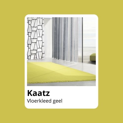 Geel vloerkleed