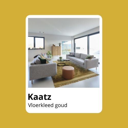 Goud vloerkleed