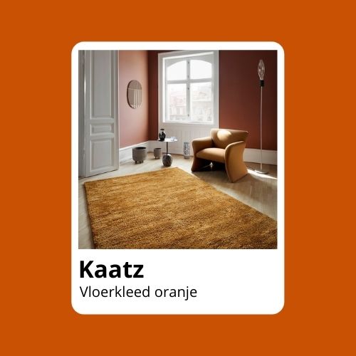 Oranje vloerkleed