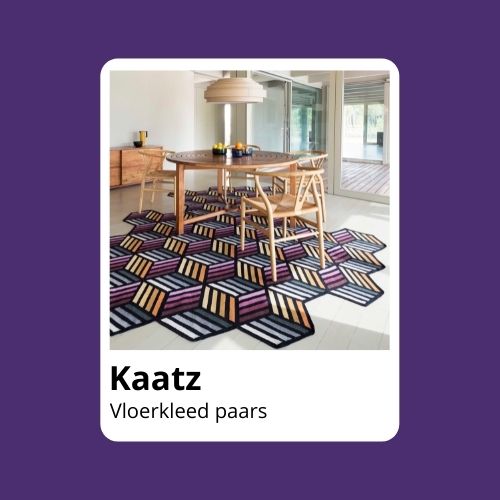 Paars vloerkleed