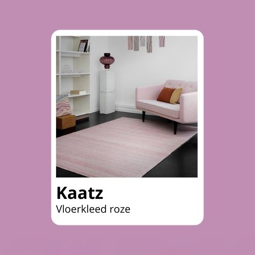 Roze vloerkleed
