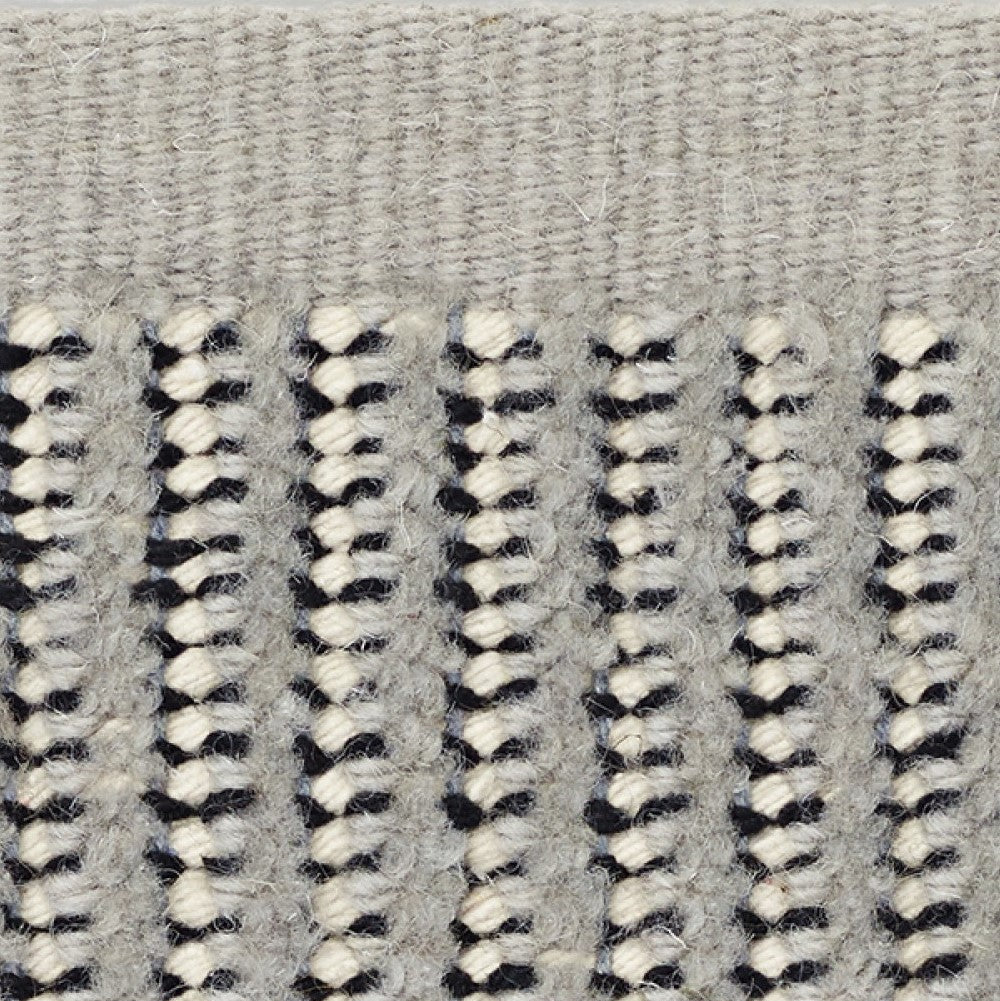 Vloerkleed Kvadrat Kanon Pattern Plow Donkergrijs C0033
