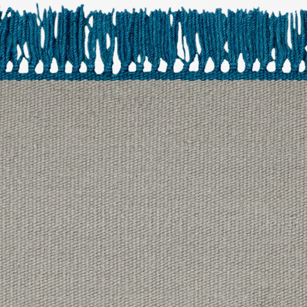 Vloerkleed Kvadrat Kelim Cross Coloured Fringes Grijs Blauw C4153