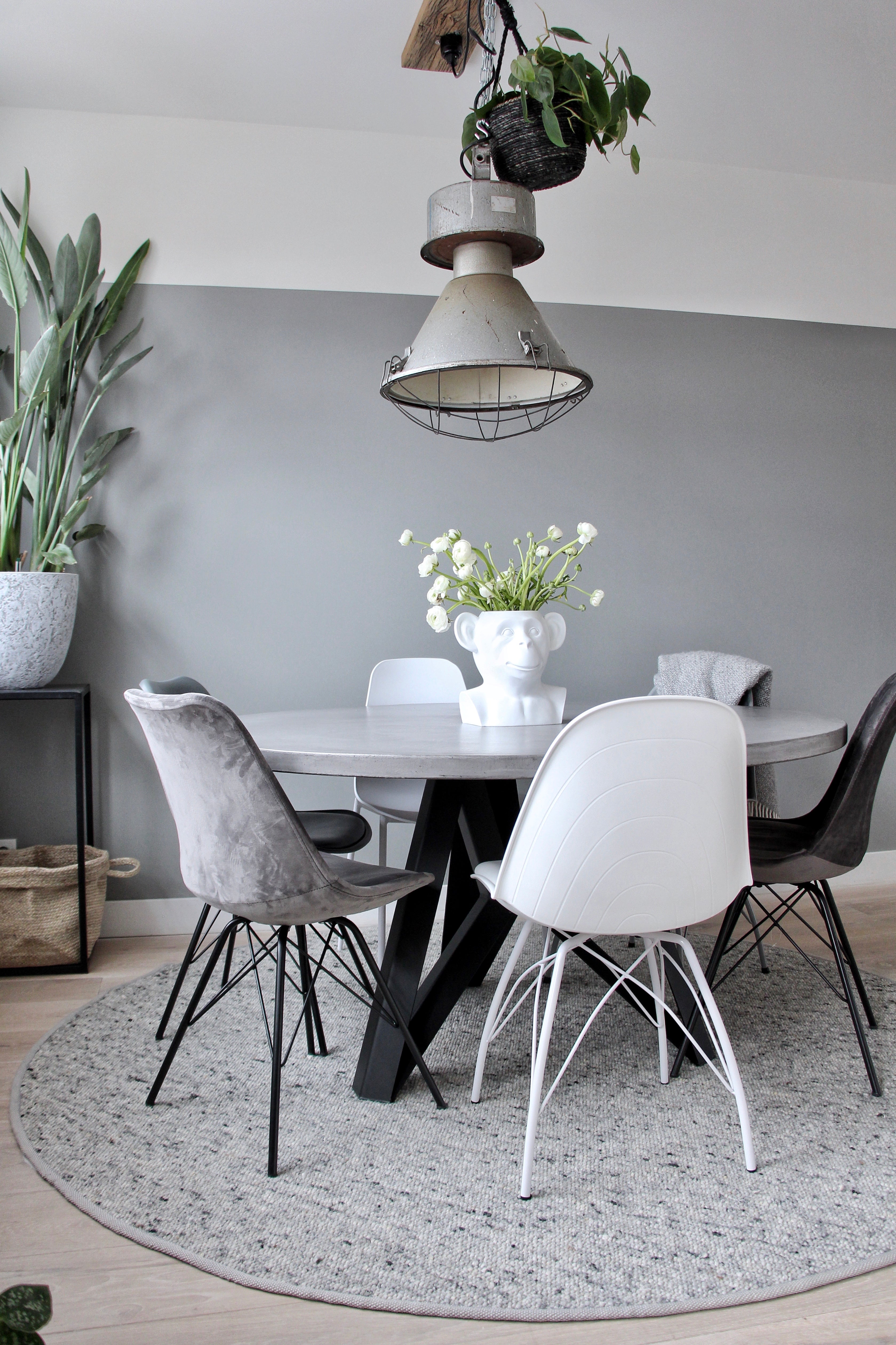 Wollen vloerkleed handgeweven Nanda Grijs 02; Wollen vloerkleed handgeweven Nanda Grijs 02; Wollen vloerkleed handgeweven Nanda Grijs 02; Wollen vloerkleed handgeweven Nanda Grijs 02