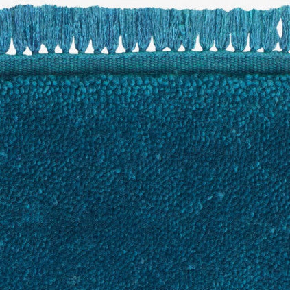 Kvadrat vloerkleed Harvest Coloured Fringes Blauw c1111