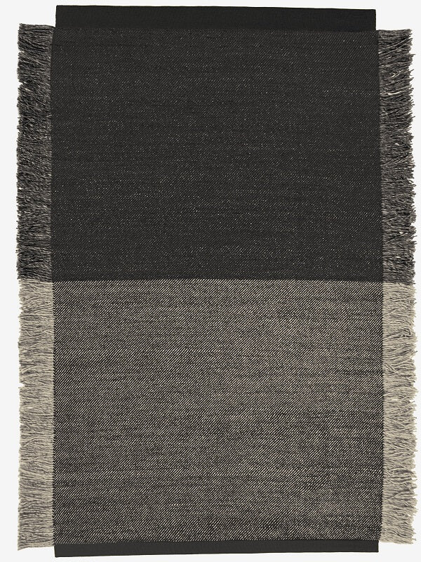 Kvadrat vloerkleed Fringe in stock Zwart 0192; Kvadrat vloerkleed Fringe in stock Zwart 0192