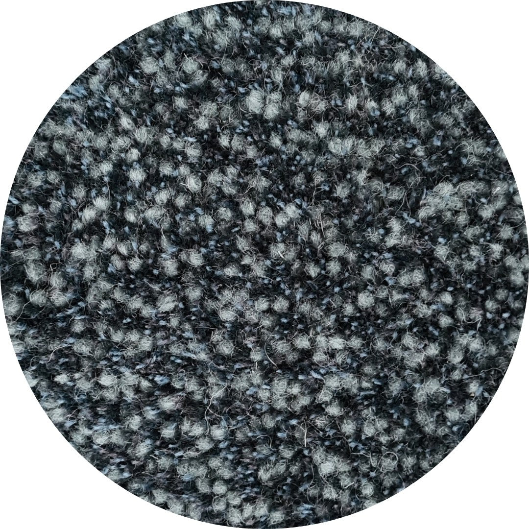 Rond hoogpolig vloerkleed Millenerpoort Eterno 25 Donkerblauw 2303