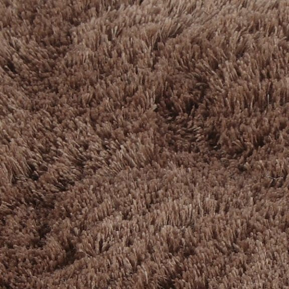 Hoogpolig wollen kleed Coco Bruin 59