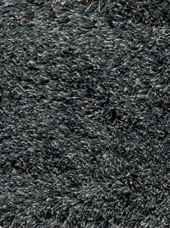 Hoogpolig vloerkleed Aliza Blauw Grijs