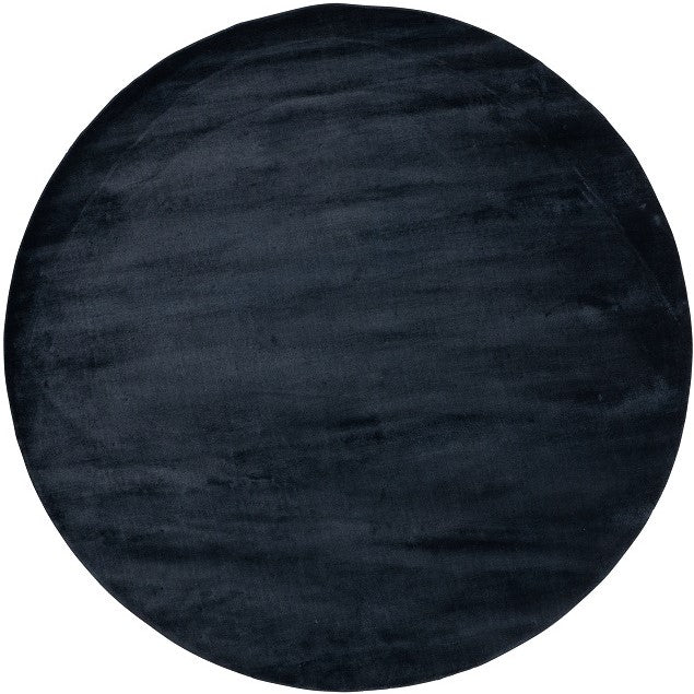 Rond Glossy Vloerkleed Lucy Navy