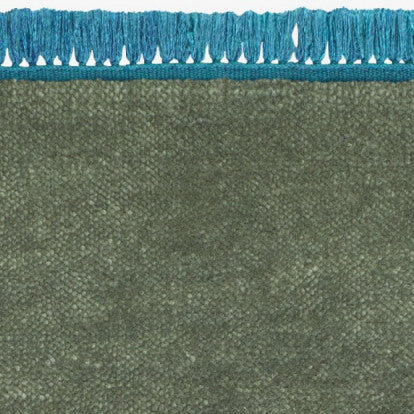 Kvadrat vloerkleed Harvest Cross Coloured Fringes Groen Grijs Blauw c1124
