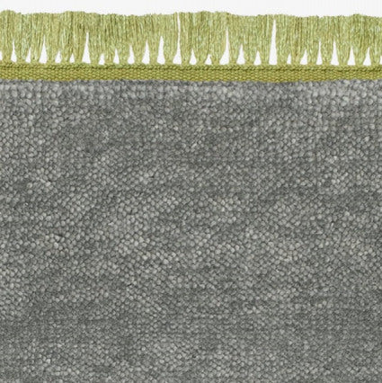 Kvadrat vloerkleed Harvest Cross Coloured Fringes Grijs Groen c1433