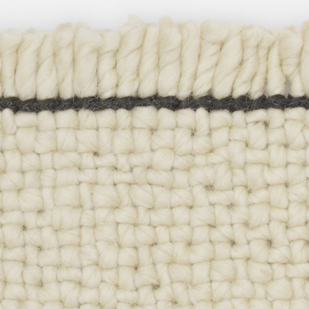 Kvadrat vloerkleed Bold Block Wit Zwart C0220