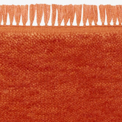 Kvadrat vloerkleed Harvest Coloured Fringes Rood c2020
