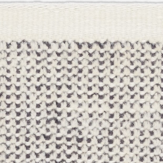Kvadrat vloerkleed Kanon in stock Donkergrijs Wit 0003