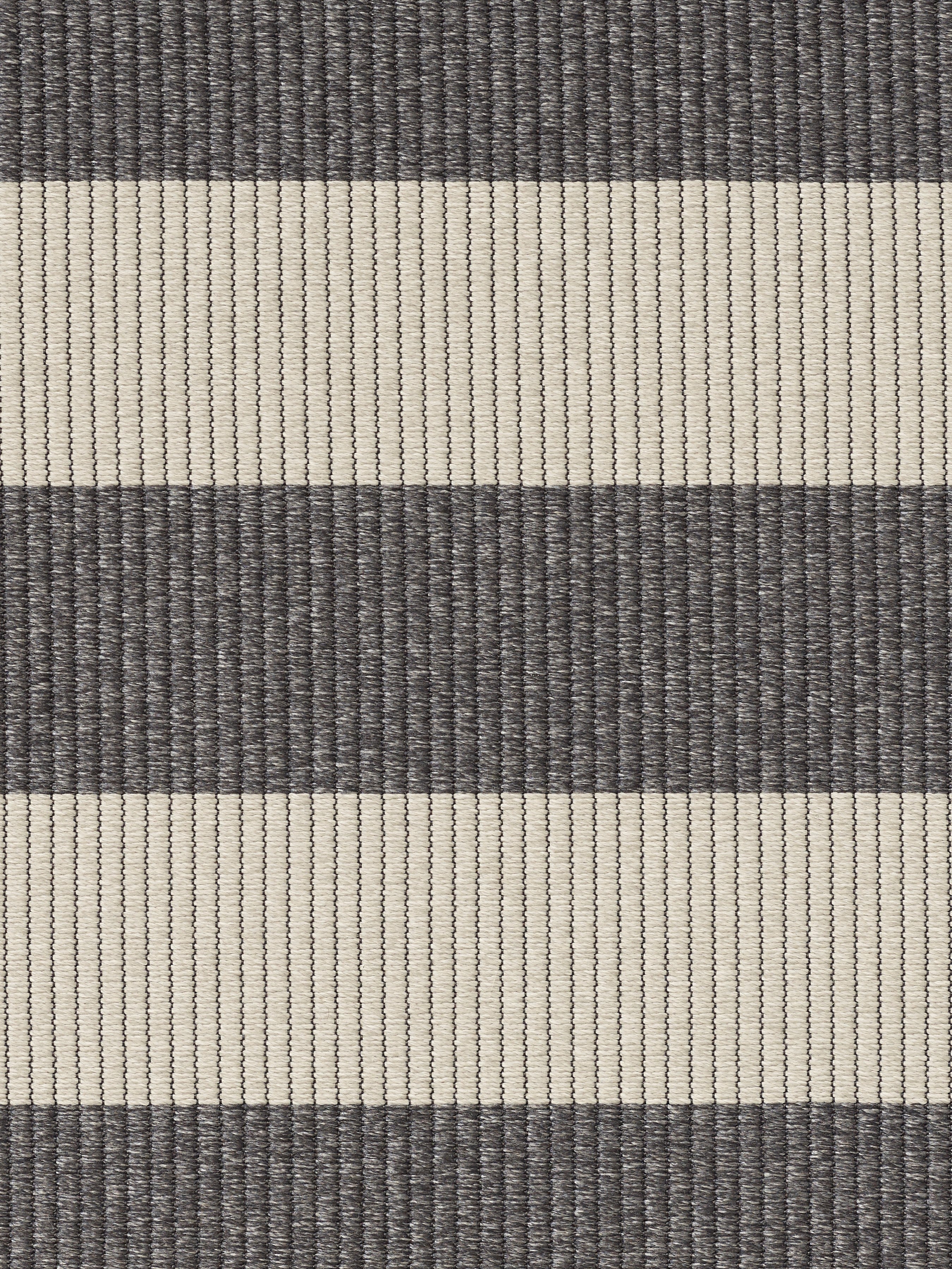 Buitenkleed Woodnotes Big Stripe melange grey light sand