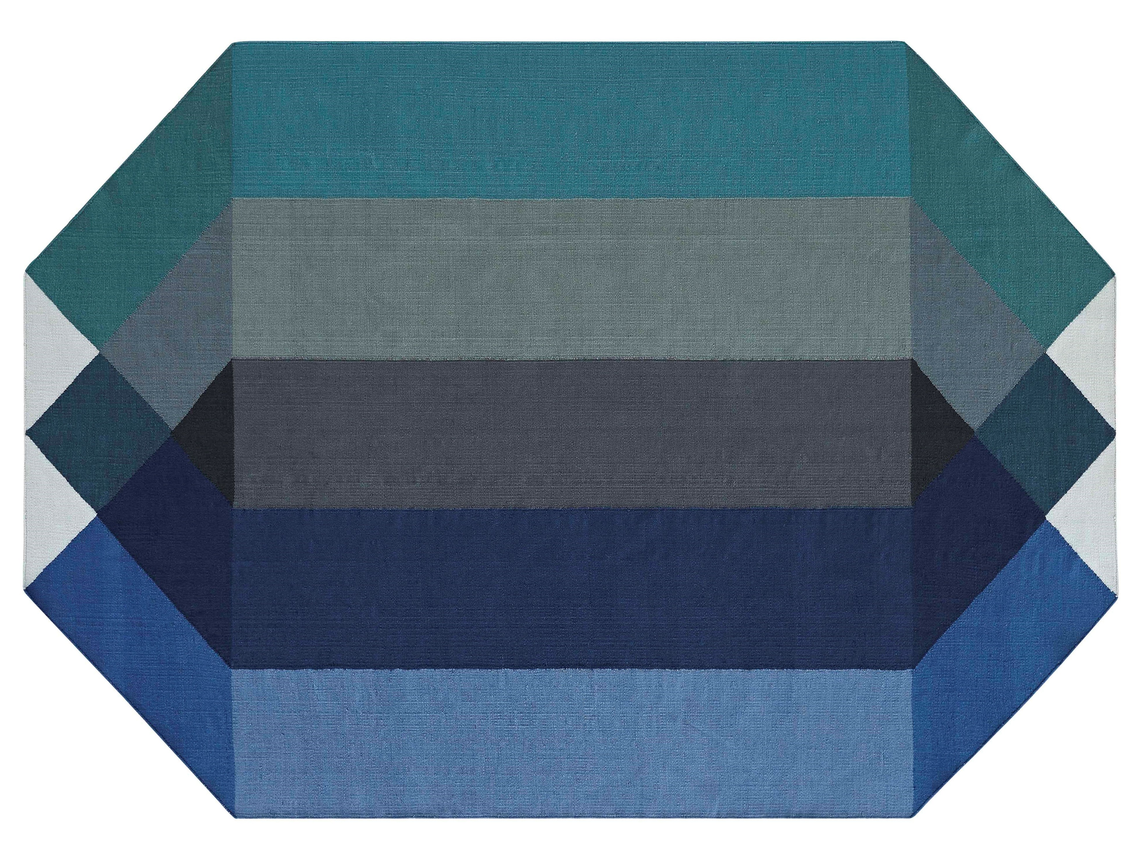 Buitenvloerkleed Gan Rugs Diamond Blue Green