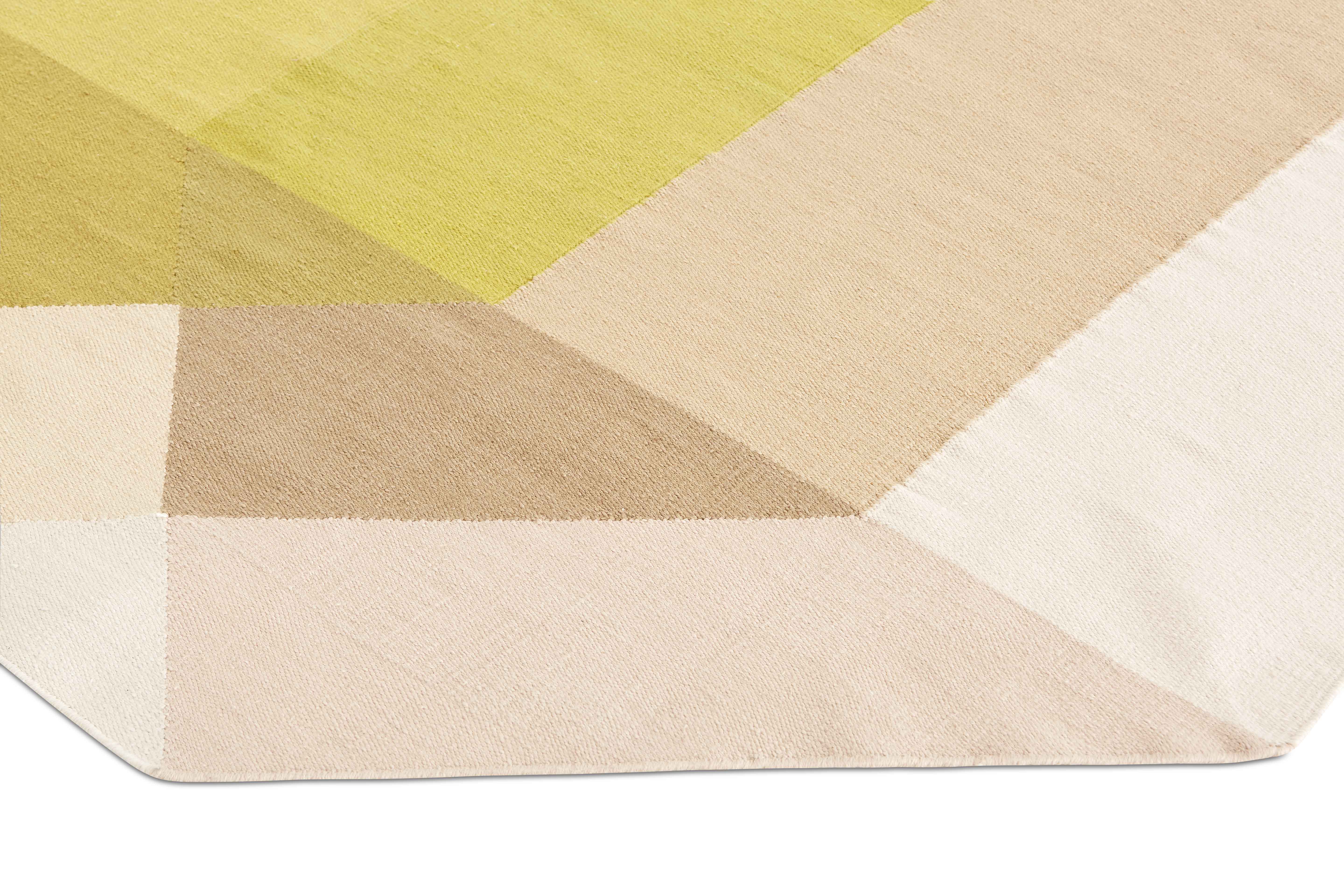 Buitenvloerkleed Gan Rugs Diamond Pink Yellow Detail
