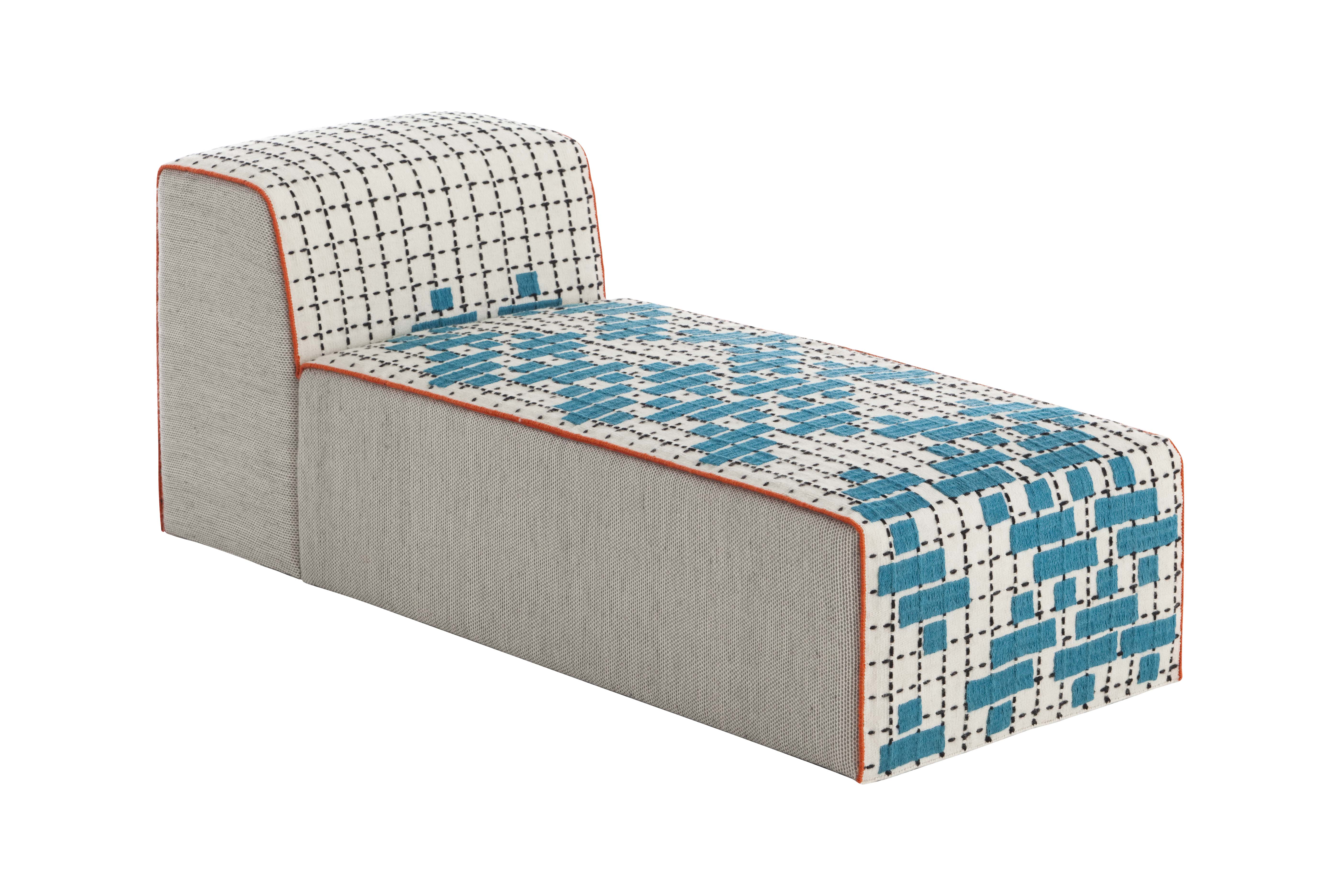 Chaiselongue Gan Rugs Bandas C Turquoise