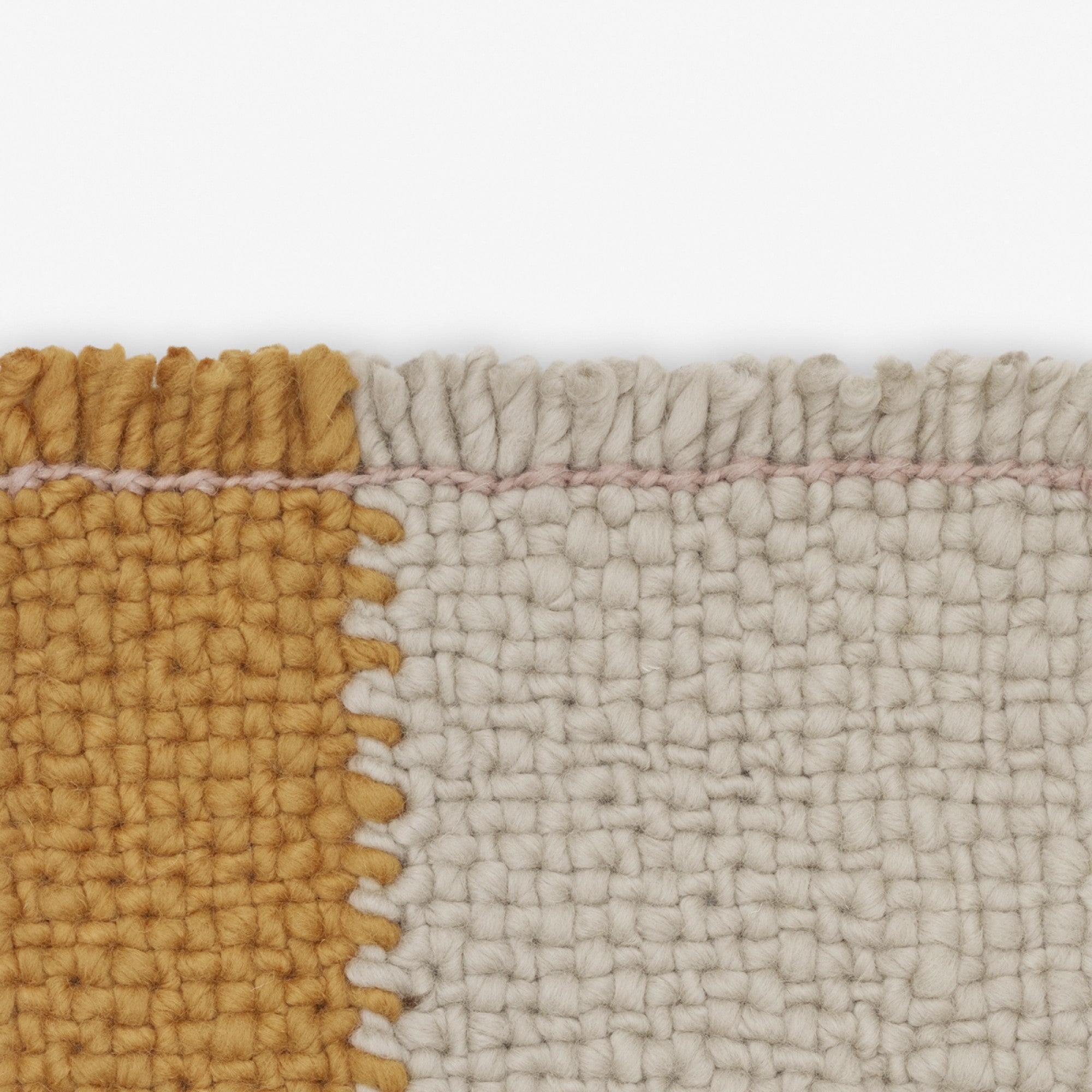 Design Vloerkleed Kvadrat Bold Okergeel Grijs 0242