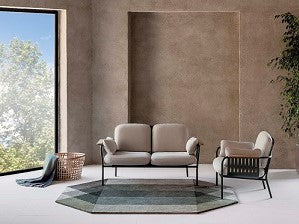 Design vloerkleed Gan Rugs Diamond Indoor Green Grey Interieur