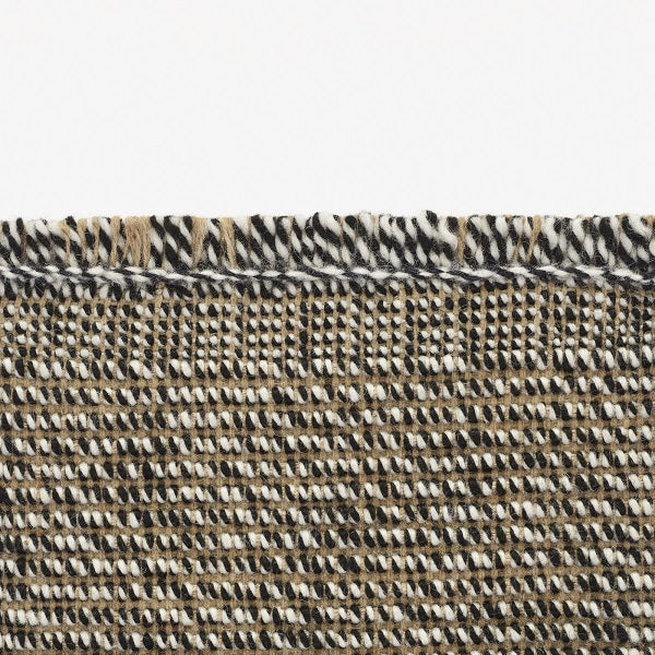 Design vloerkleed Kvadrat Jute and Wool in stock Zwart C0191