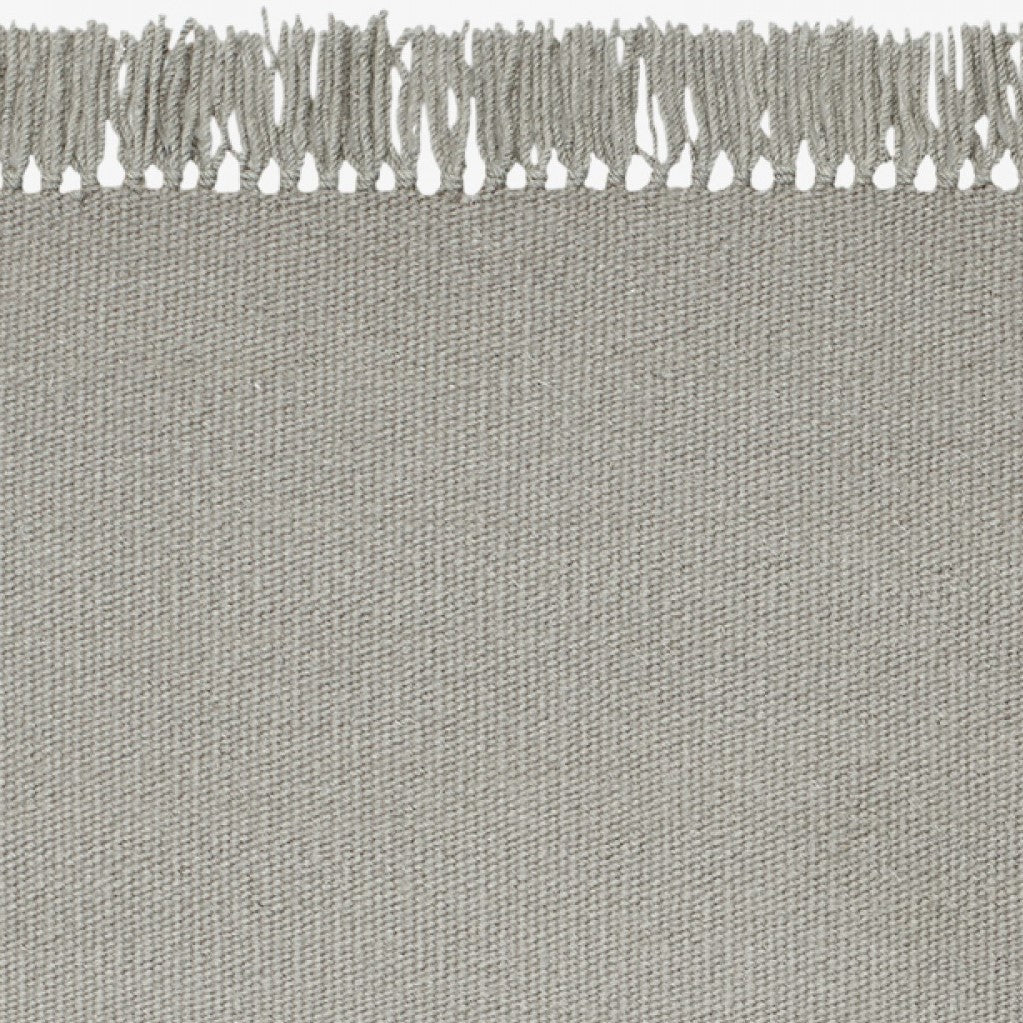 Design vloerkleed Kvadrat Kelim Coloured Fringes Grijs C5353
