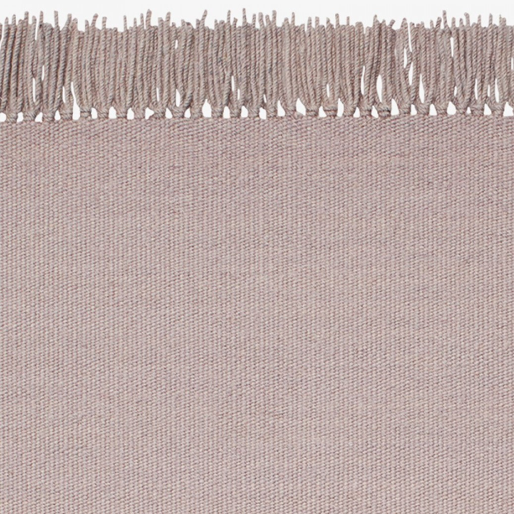 Design vloerkleed Kvadrat Kelim Coloured Fringes Oud Roze C4545