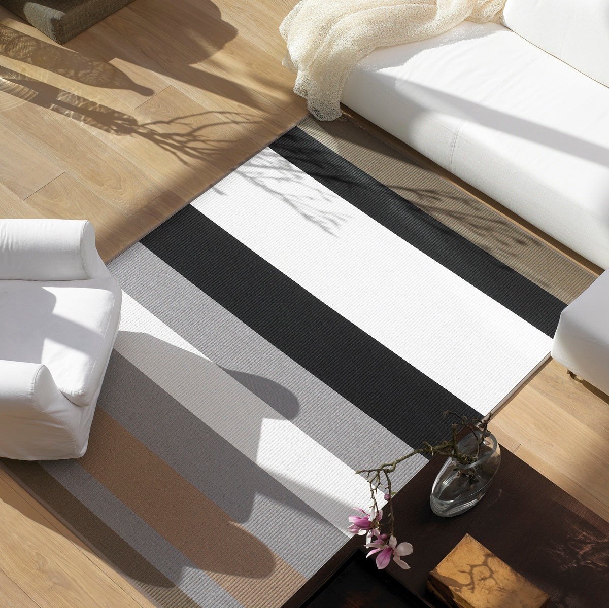 Design vloerkleed Woodnotes Avenue Nutria - Light Grey 1373230 sfeer