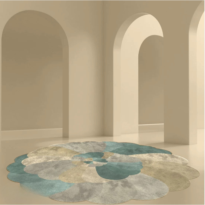 Design vloerkleed By Maut christie blue sfeer