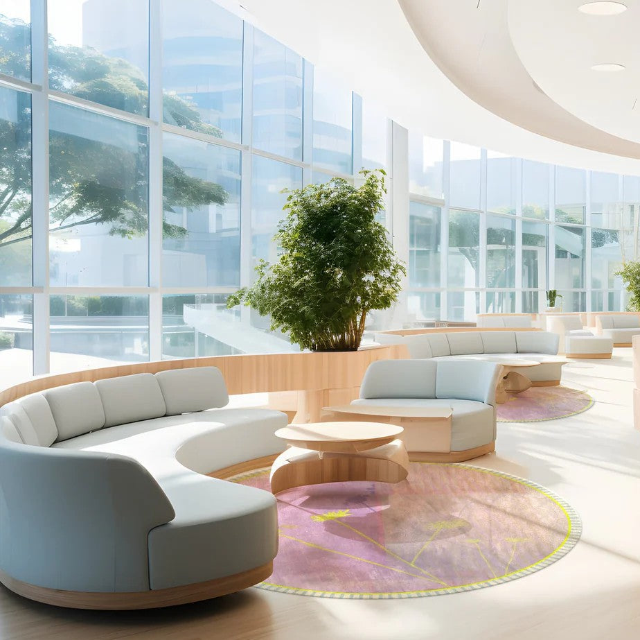 Design vloerkleed By Maut Remy Paars sfeerfoto