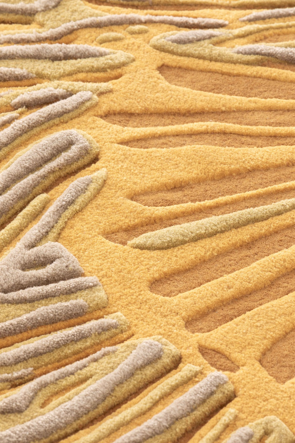 Design vloerkleed Gan Rugs Botanica Yellow detail