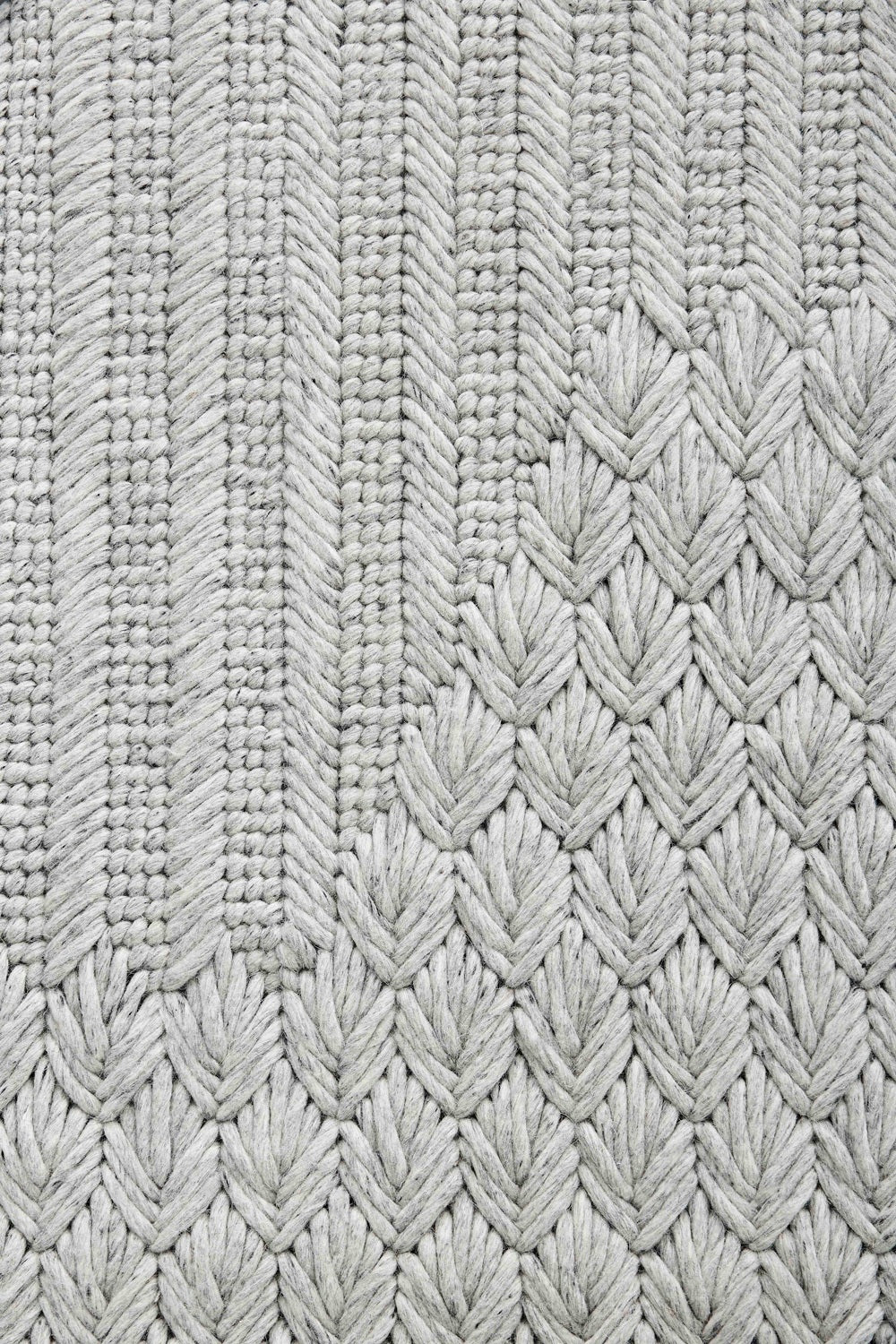 Design vloerkleed Gan Rugs Chaddar Grey closeup