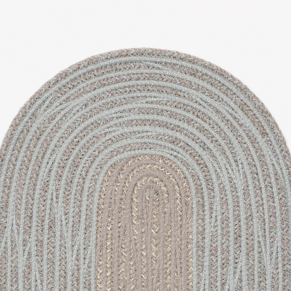 Design vloerkleed Kvadrat Braid Rise lichtgrijs C0919
