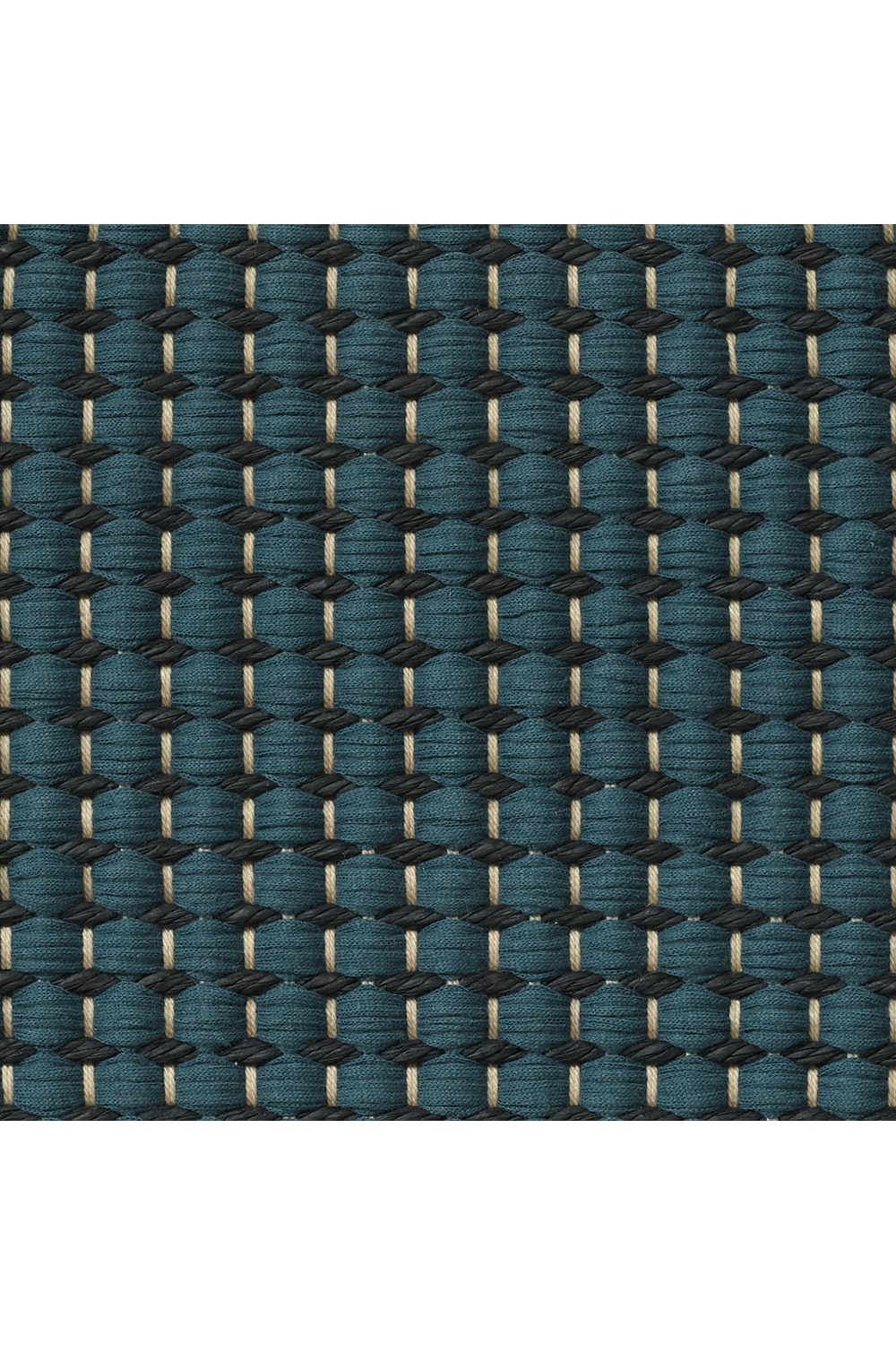 Design vloerkleed Woodnotes Piccolo Black Turquoise 17117036