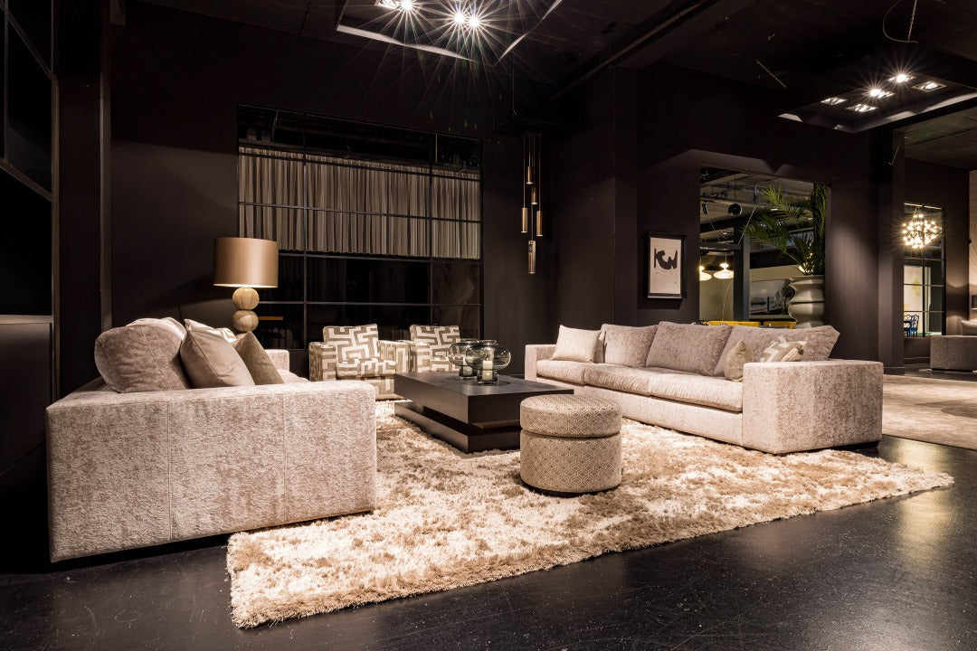 Hoogpolig vloerkleed doutzen ecru