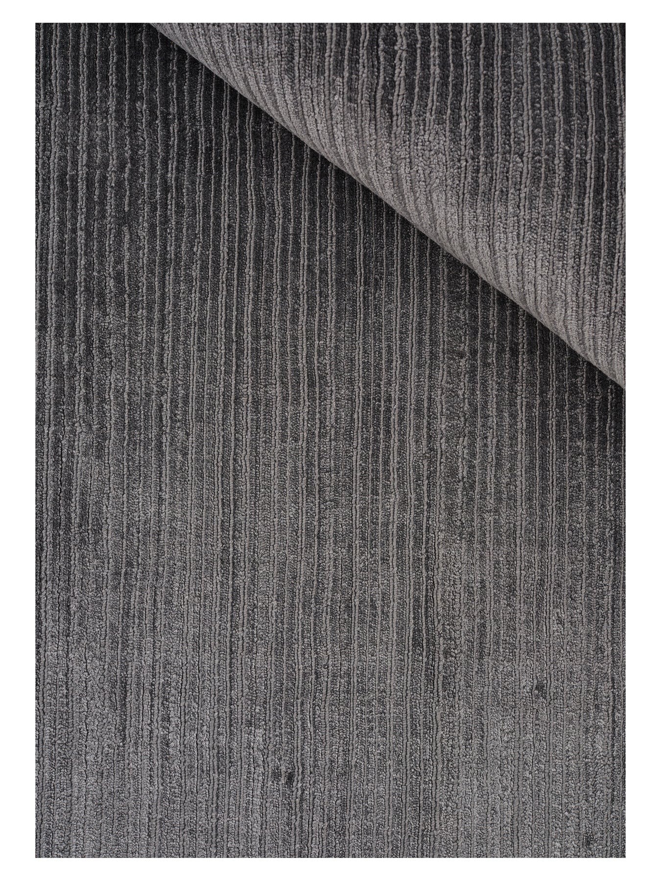 Fijn viscose vloerkleed Cleo Stone detail