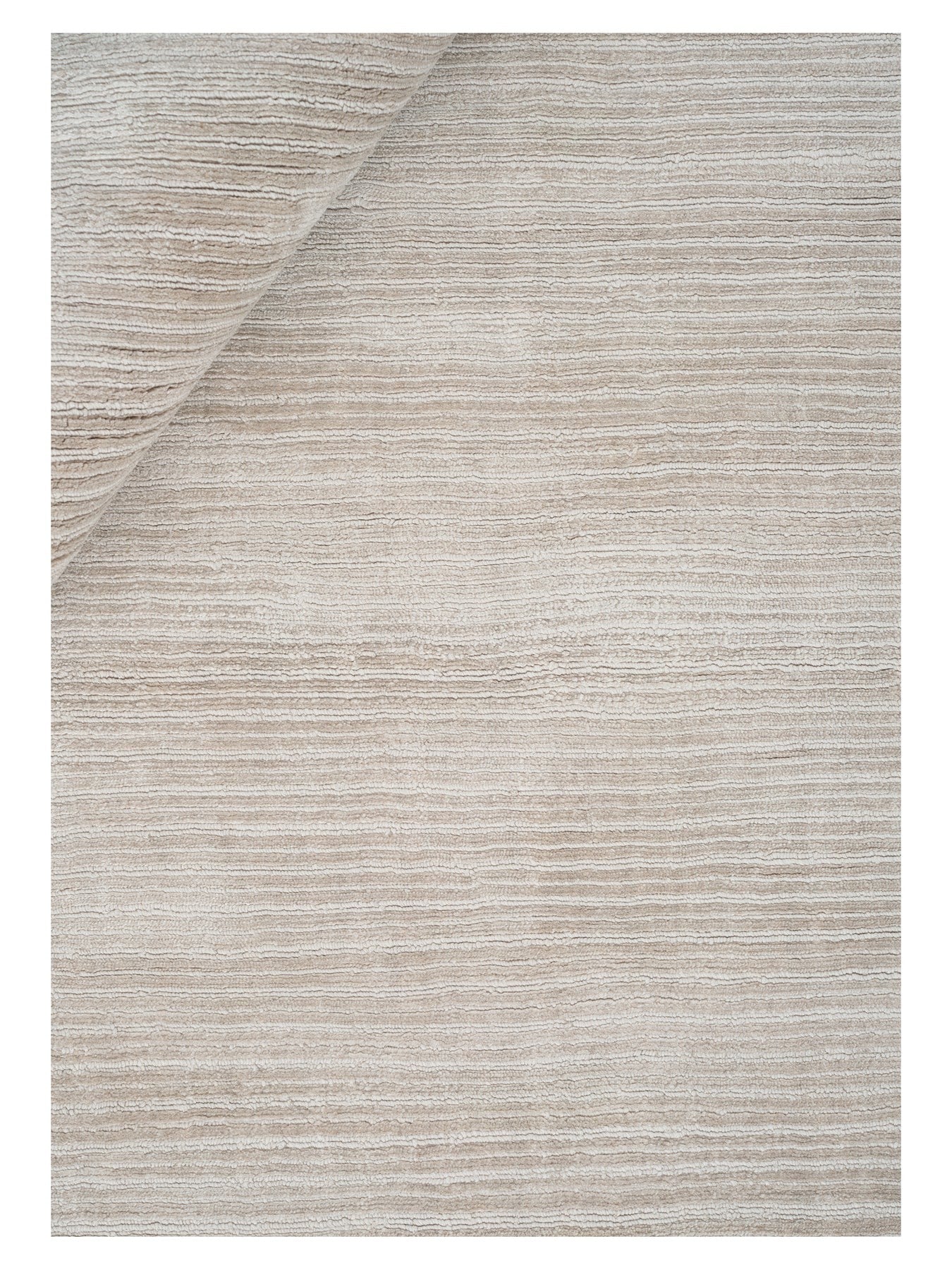 Fijn viscose vloerkleed Cleo white detail