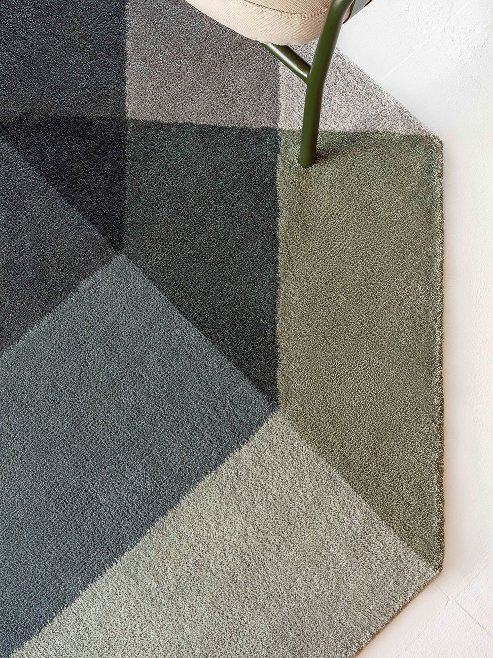 Design vloerkleed Gan Rugs Diamond Indoor Green Grey