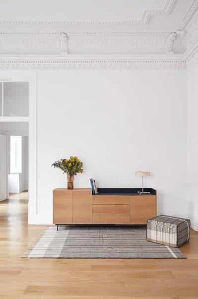 Gan Rugs Reversible black sfeer achterzijde