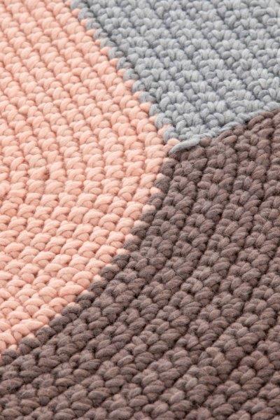 Gan Rugs The Crochet Collection Trio Mix detail 1