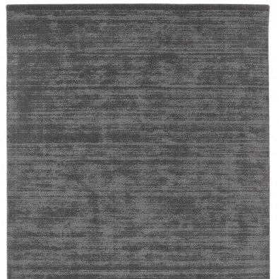 Geweven wollen vloerkleed glossy Lot Grijs