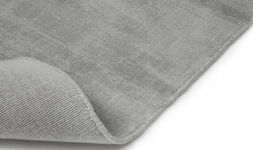 Geweven wollen vloerkleed glossy Lot lichtgrijs 2727 detail 1