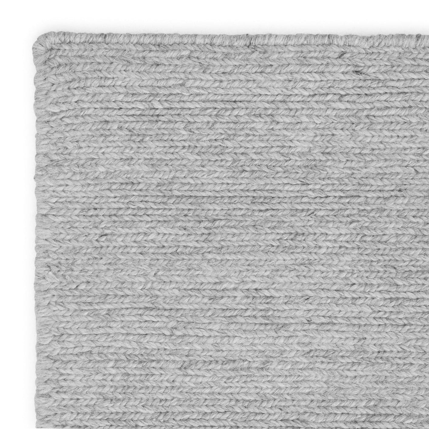 Handgeknoopt Wollen vloerkleed Bauke Grey Detail