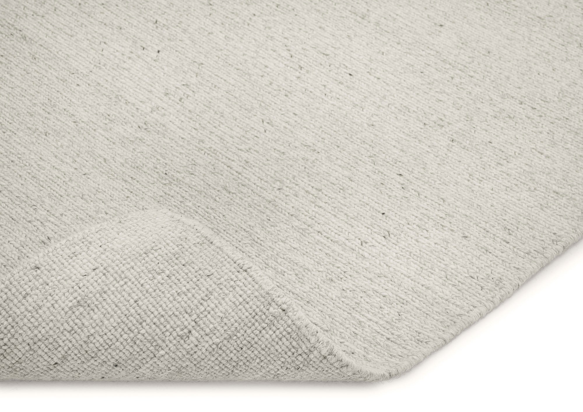 Handgeknoopt Wollen vloerkleed Bauke Offwhite Hoekje