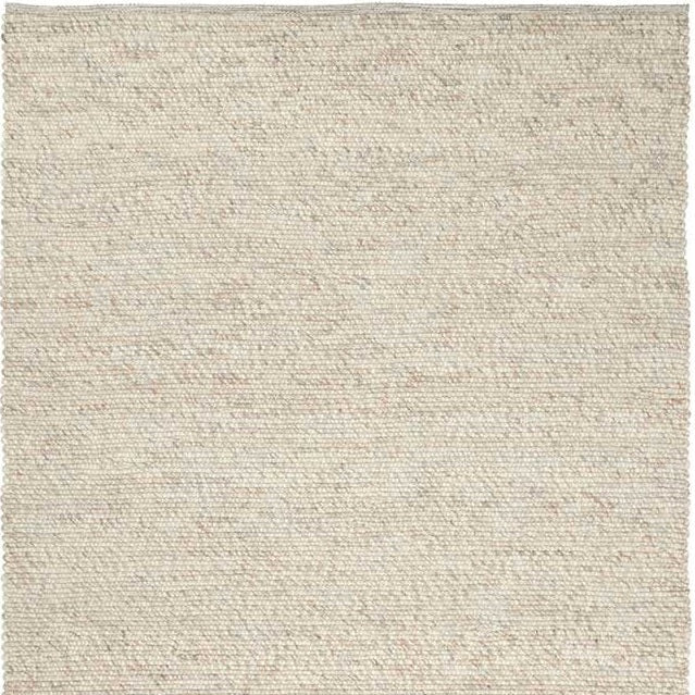 Handgeweven Wollen vloerkleed Ankie Beige