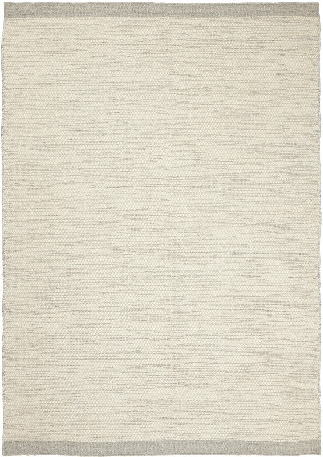 Handgeweven wollen vloerkleed Anna Ijzer